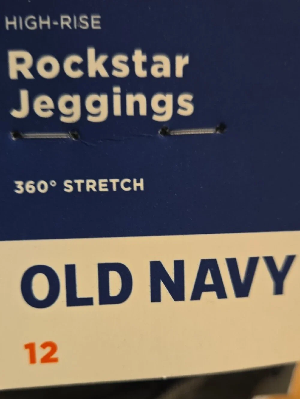 Old Navy Black Rockstar Jeggings Ripped Knee Jeans